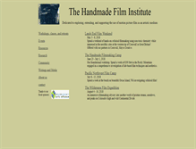Tablet Screenshot of handmadefilm.org